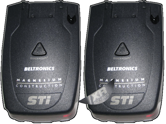 Beltronics STI driver radar detector photographs