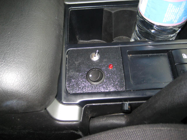 Laser jammer controls installed.