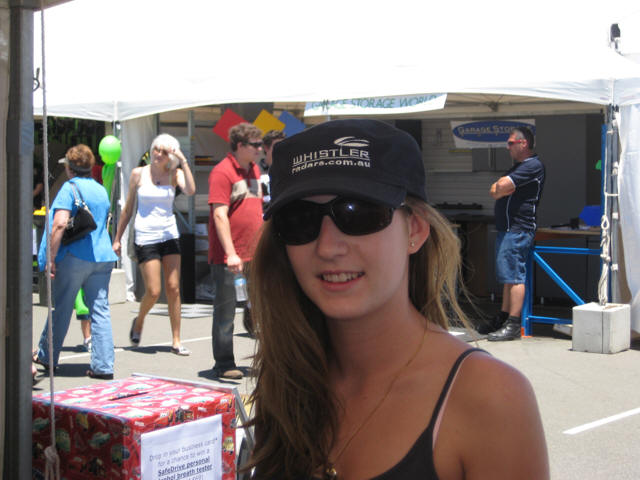 Free Whistler radar detector hat.