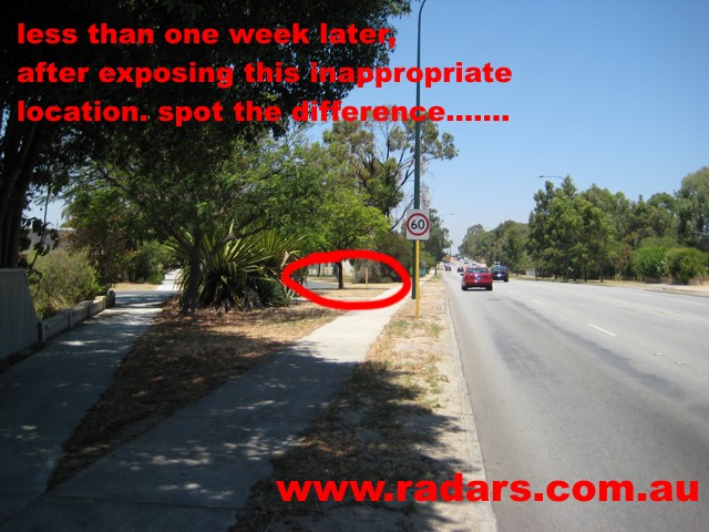 Sign has been removed from speed camera field of view.