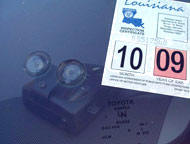 Speed camera operator caught with a radar detector.