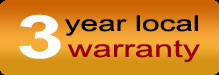 This product comes with a 3 year local warranty.